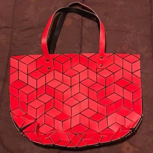 Emilio Pepe Geometric Red Bag